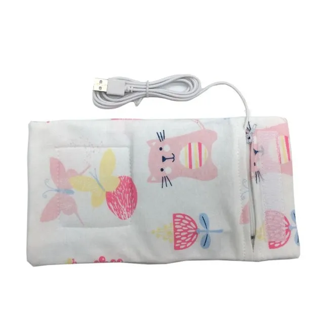 USB Milk Water Warmer Travel Stroller Insulated Bag