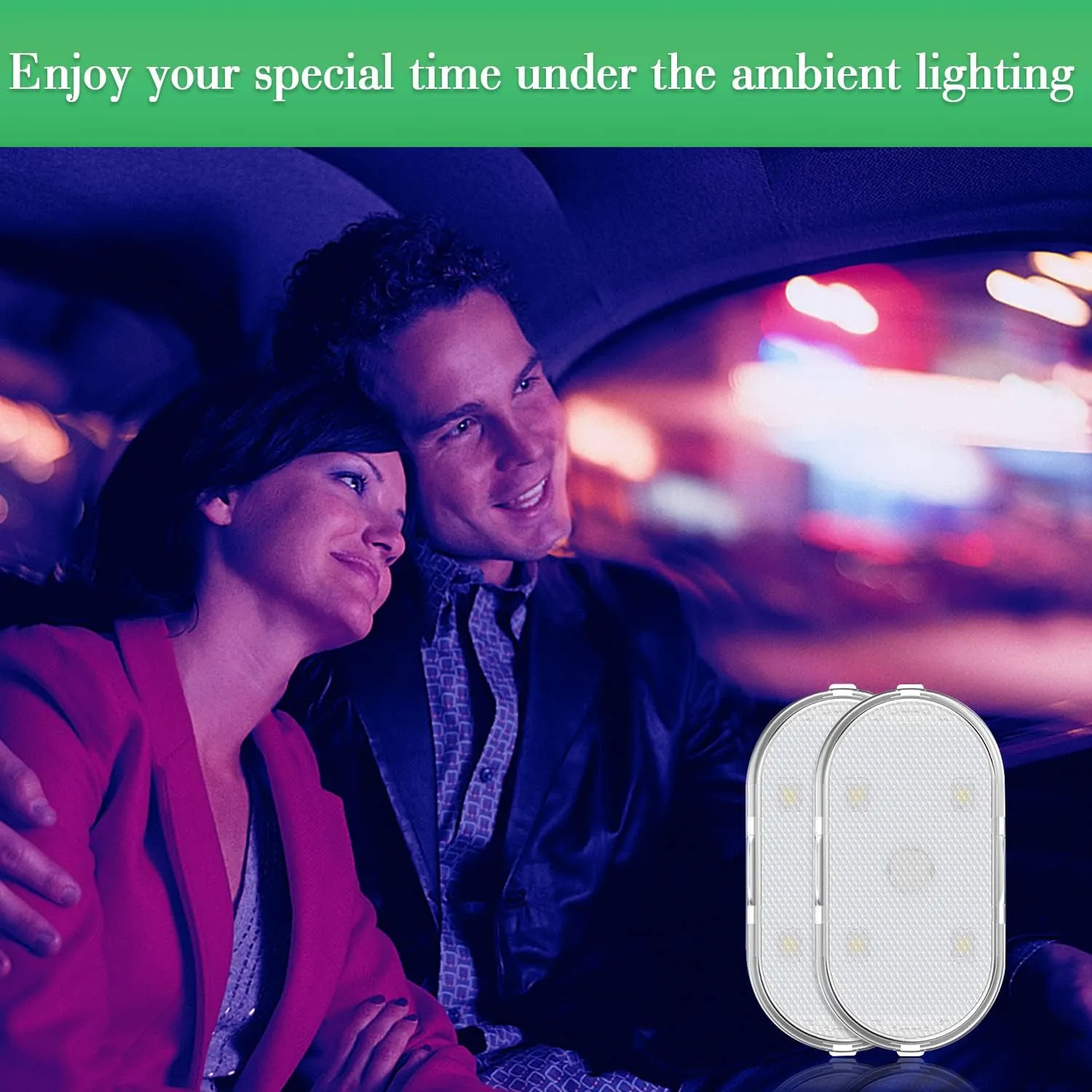 Usb Rechargeable 7 Color Car Interior Boot Lights At-171