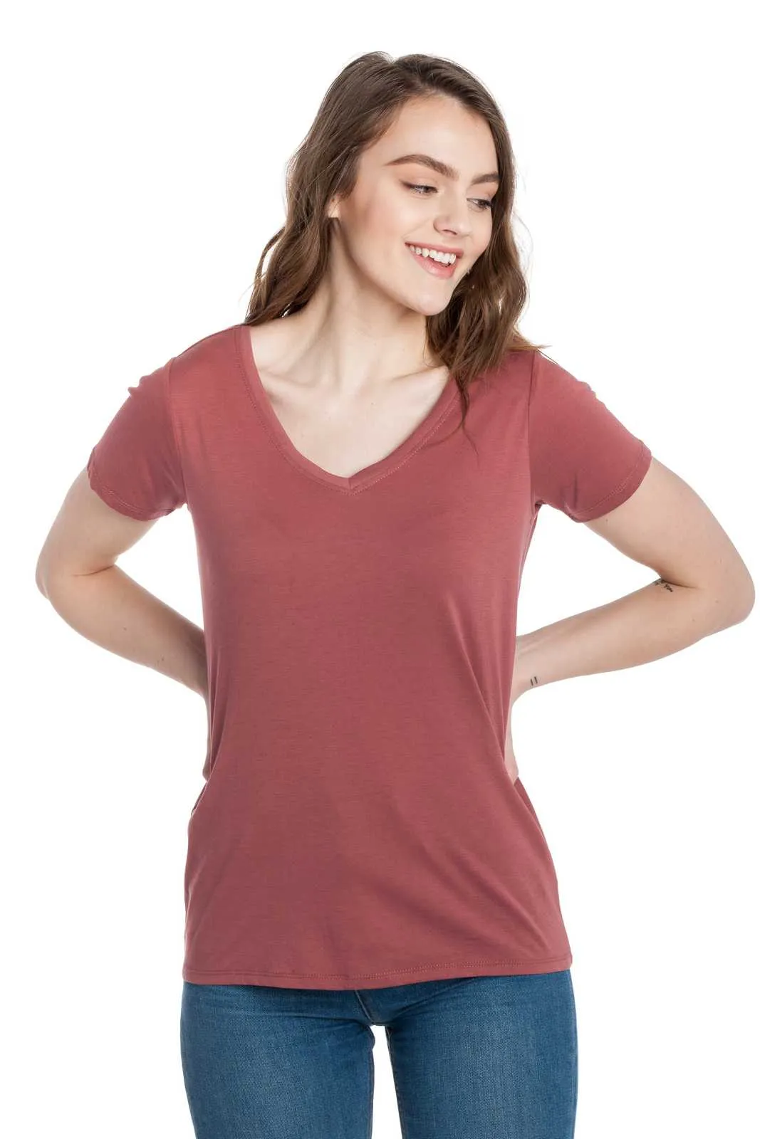 Vanessa | Women's Anti-Stain Deep V-neck