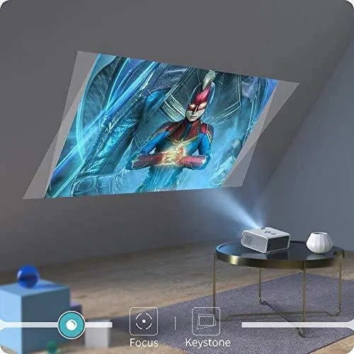 VANKYO Leisure 410 [Mini Tripod Included] Outdoor Projector with 1080P Supported, Portable Projector Compatiable with iOS/Android Connection, TV Stick, HDMI, PS5, VGA, USB for Home Entertainment