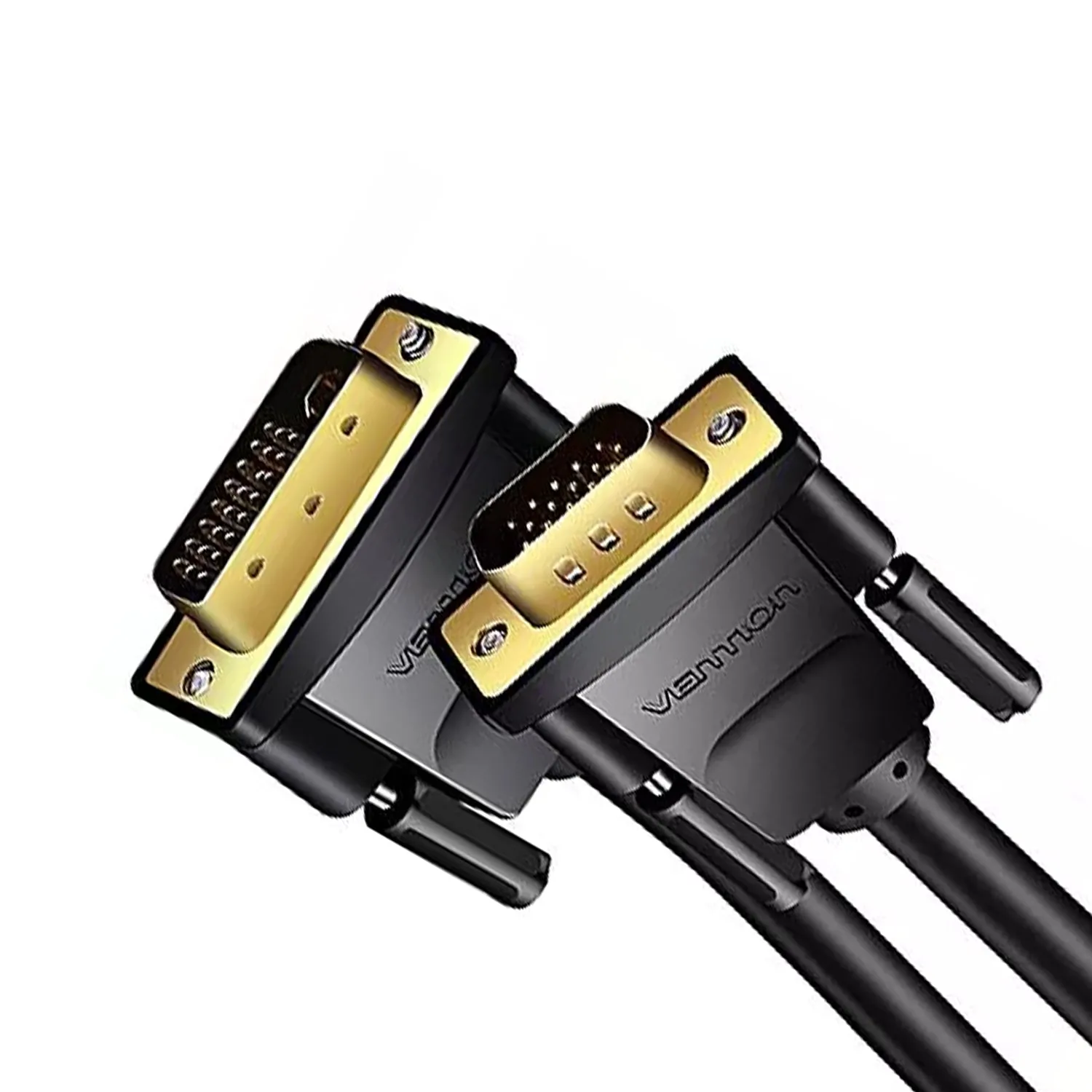 Vention 1080p 60Hz DVI (24 1) Male to VGA Male Gold Plated (EABB) Video Cable for PC, TV, Monitors, Laptops, Projectors (Available in 1M, and 1.5M)