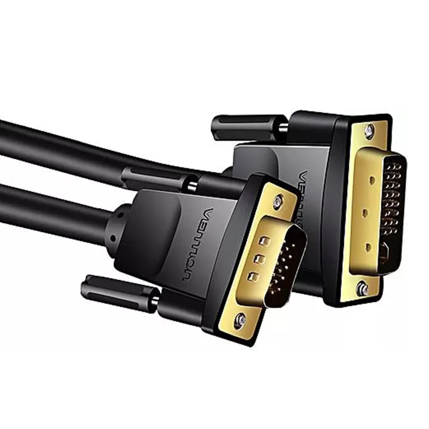 Vention 1080p 60Hz DVI (24 1) Male to VGA Male Gold Plated (EABB) Video Cable for PC, TV, Monitors, Laptops, Projectors (Available in 1M, and 1.5M)