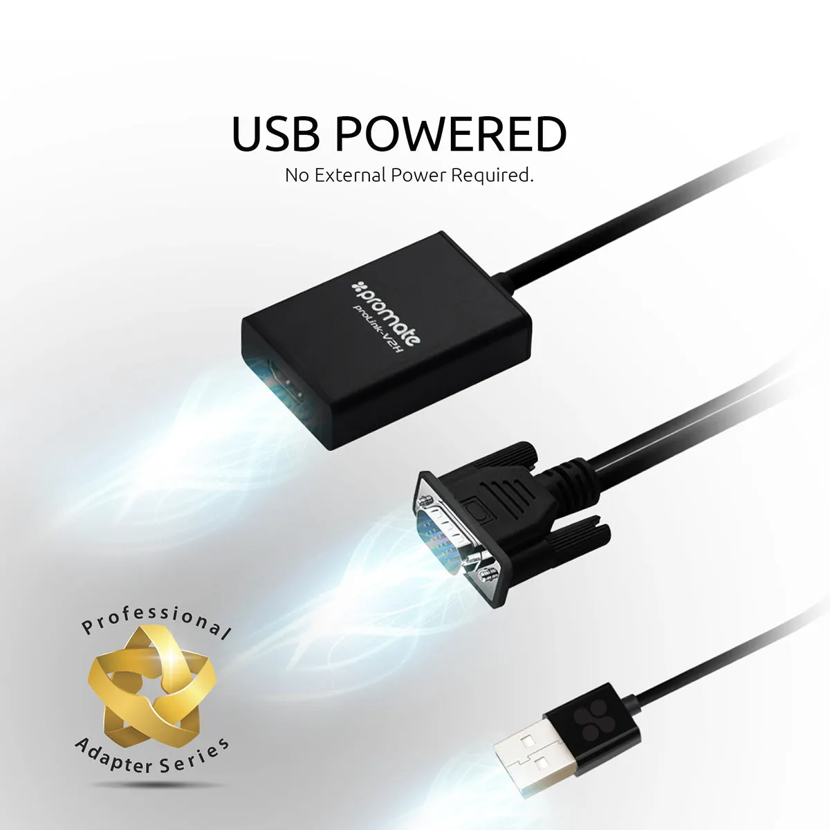 VGA-to-HDMI® Adaptor Kit with Audio Support