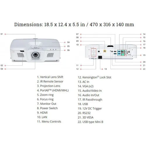 ViewSonic PG800HD 5000-Lumen Full HD DLP Projector