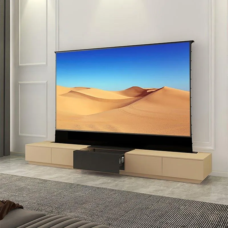 VIVIDSTORM Bundle-Projector&Screen&Motorised Laser TV Cabinet Monte Carlo