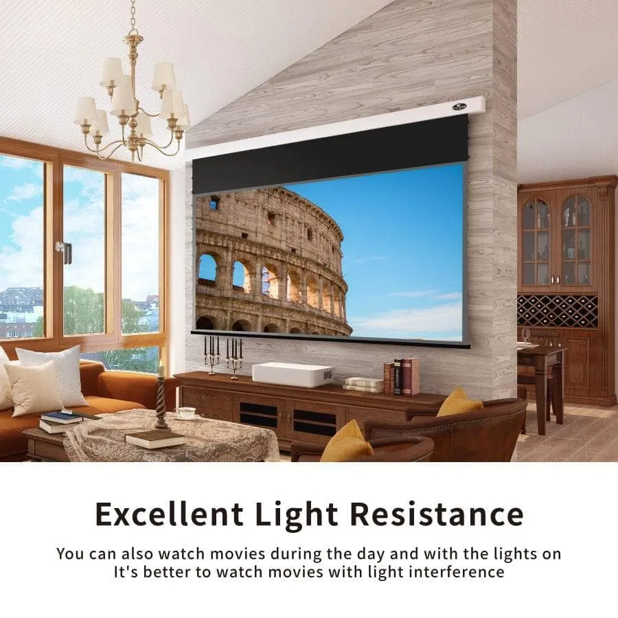 VIVIDSTORM PRO Slimline Motorized Tension Drop Down UST ALR Projector Screen