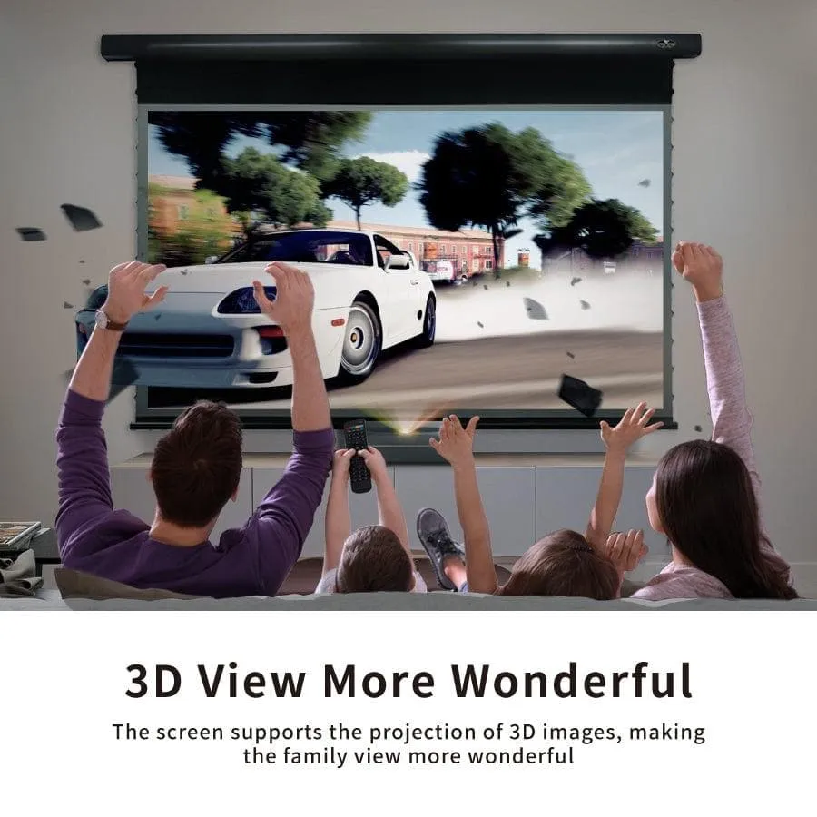VIVIDSTORM PRO Slimline Motorized Tension Drop Down UST ALR Projector Screen