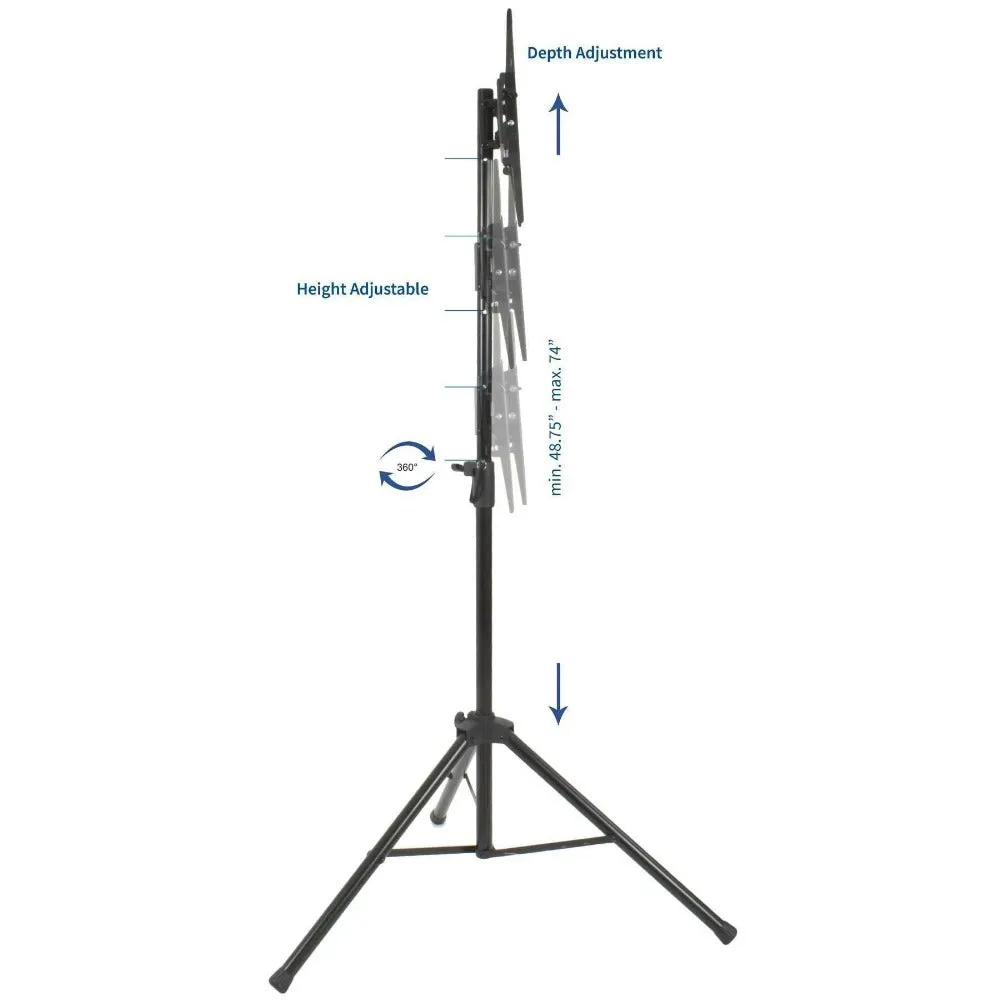 VIVO Portable Tripod for 32” to 55” TVs, STAND-TV55T
