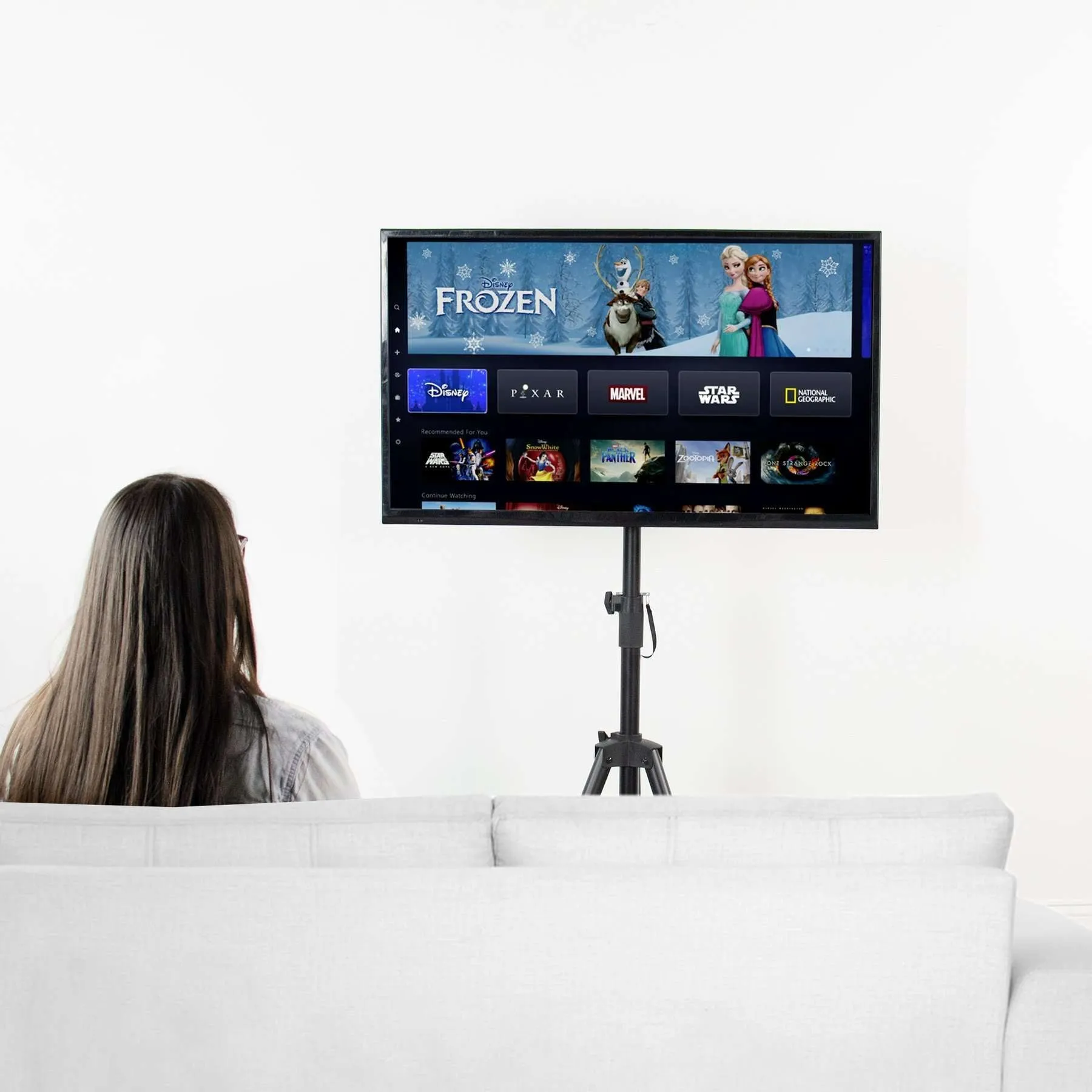 VIVO Portable Tripod for 32” to 55” TVs, STAND-TV55T