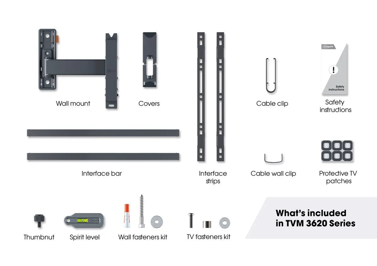 Vogels Comfort TVM 3625 Full-Motion TV Wall Mount for TVs from 40 to 77 inches