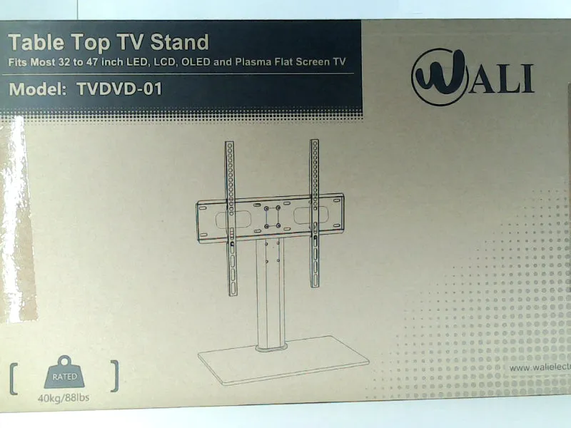 WALI Table Top TV Stand for LED, LCD, Plasma Flat Screen TVs