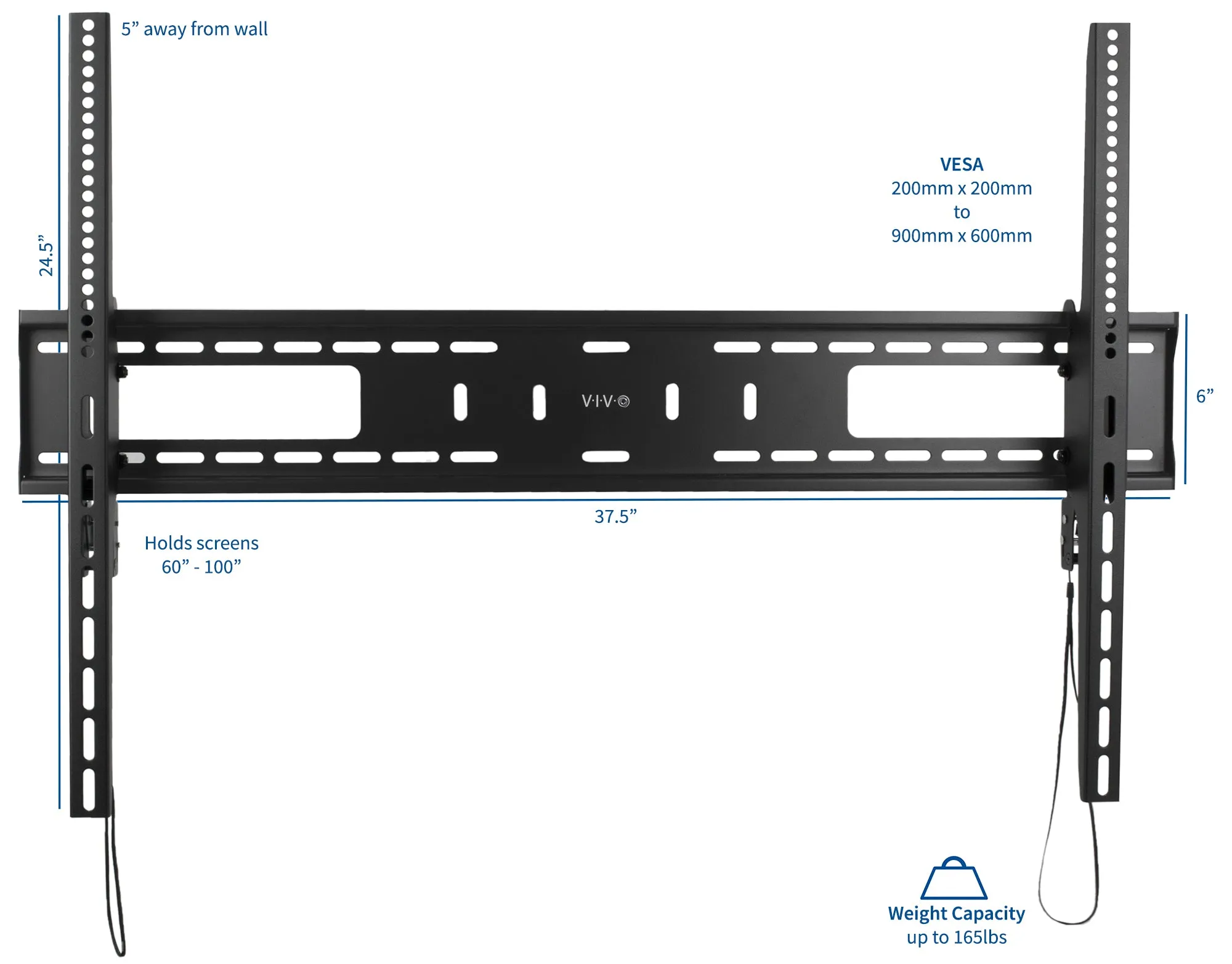 Wall Mount for 60” to 100” TVs