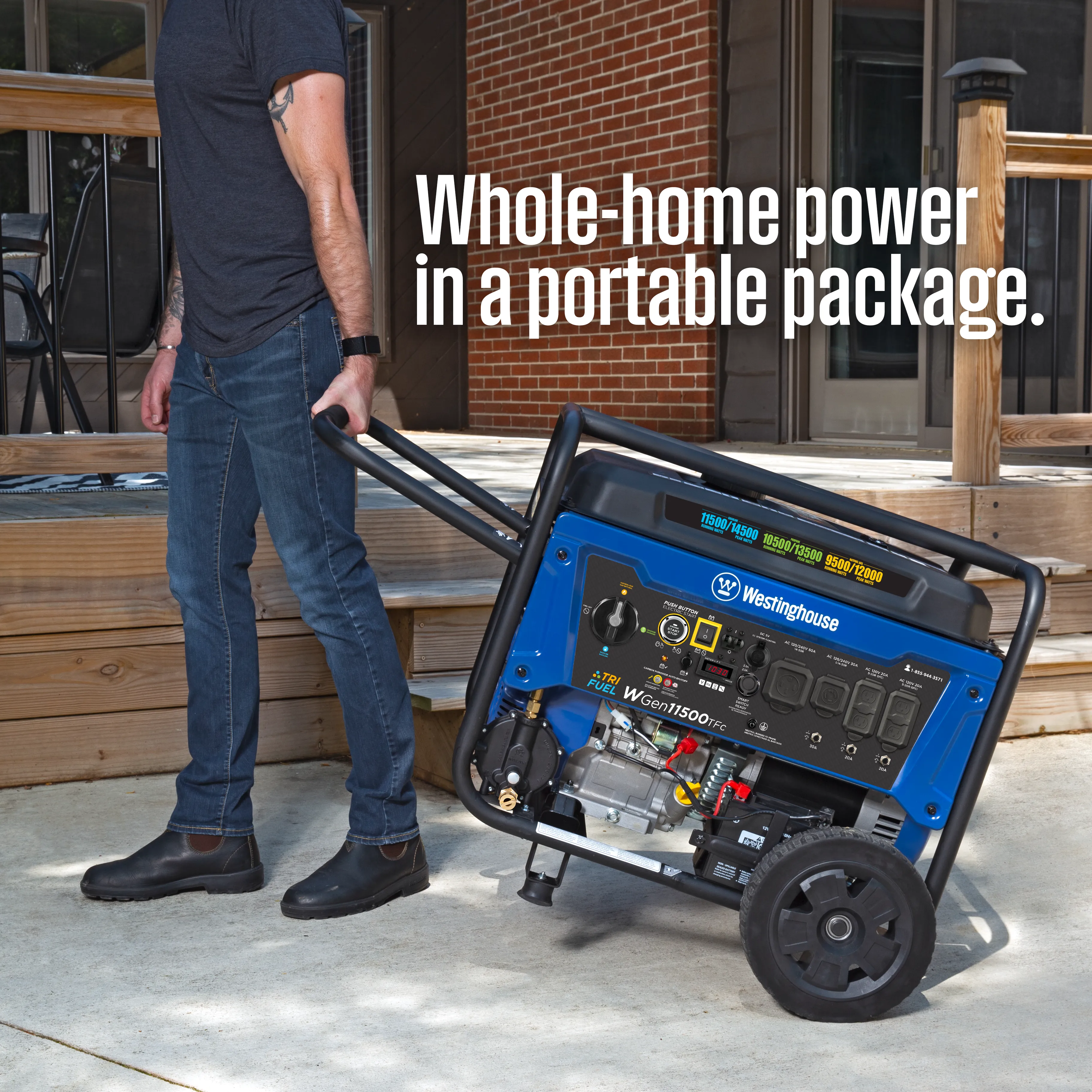 WGen11500TFc - Tri-Fuel with CO Sensor