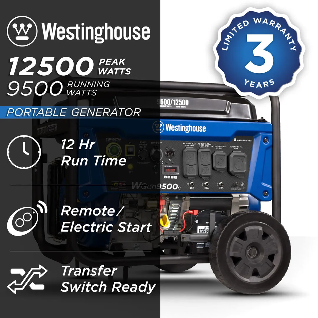 WGen9500c Generator with CO Sensor
