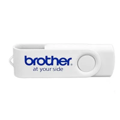 White Metal Coated Swivel USB Flash Drive