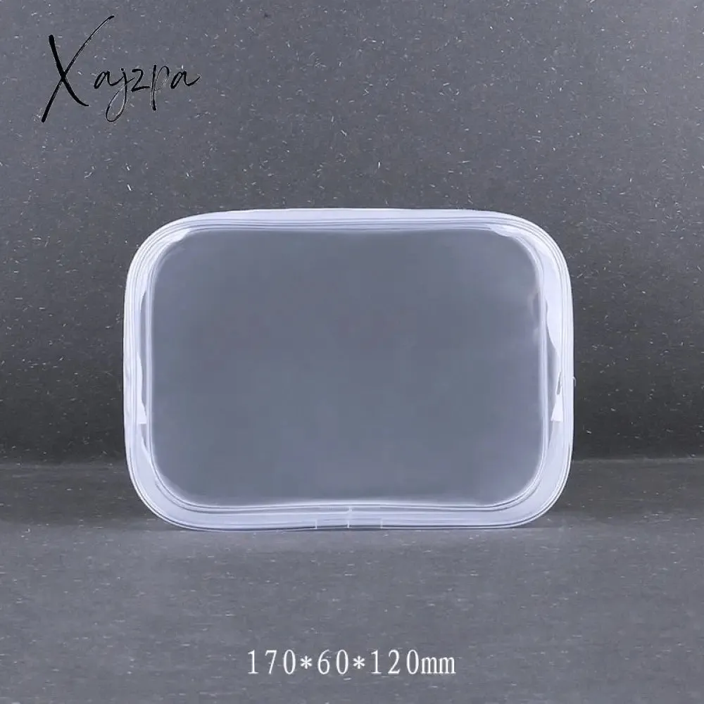 Xajzpa - PVC waterproof transparent cosmetic bag wash bath storage bag travel multi-function storage bag cosmetic handbag tool box