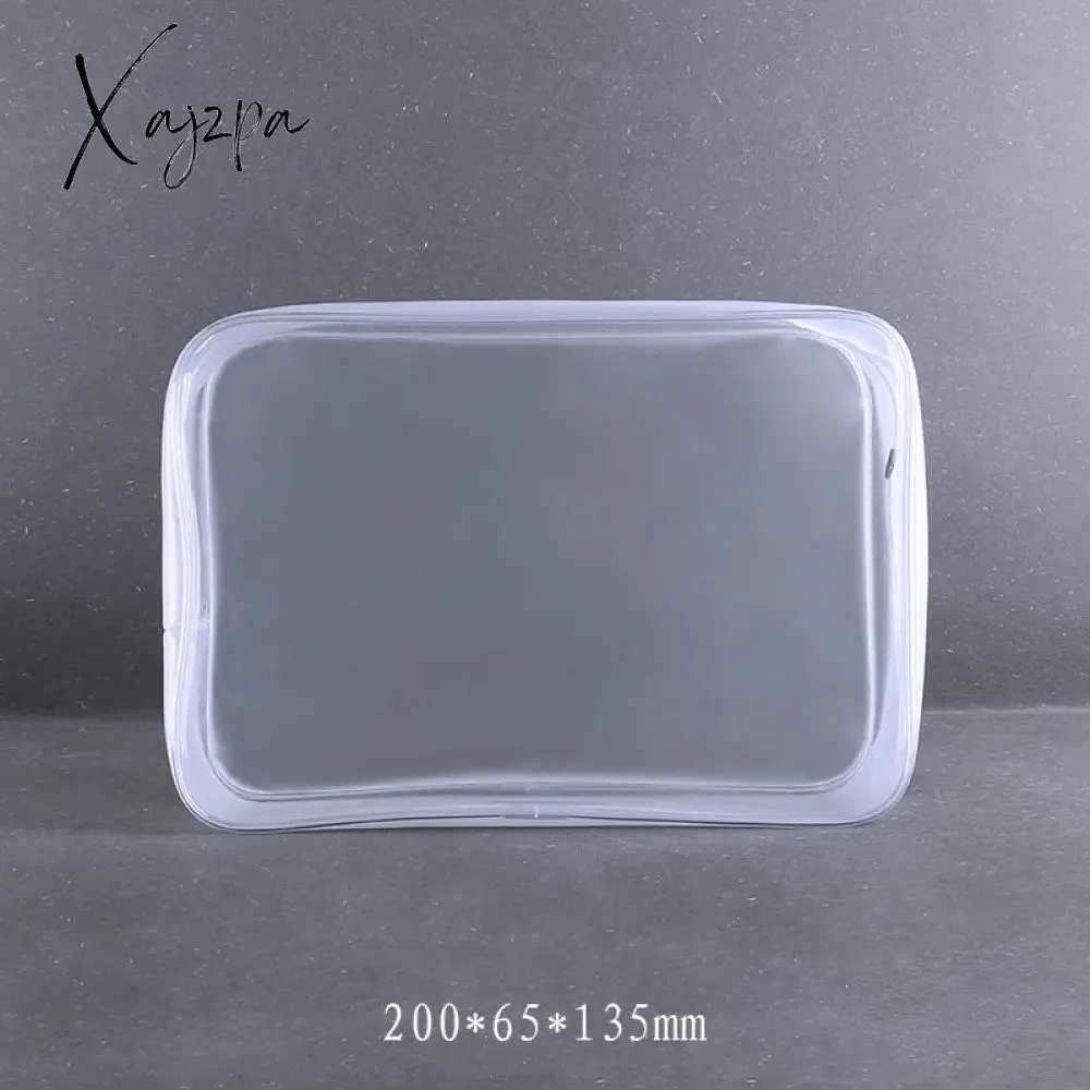 Xajzpa - PVC waterproof transparent cosmetic bag wash bath storage bag travel multi-function storage bag cosmetic handbag tool box