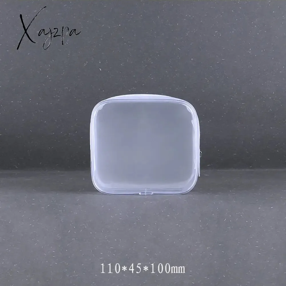 Xajzpa - PVC waterproof transparent cosmetic bag wash bath storage bag travel multi-function storage bag cosmetic handbag tool box