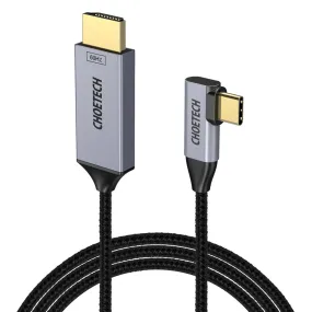 XCH-1201BK CHOETECH USB C to HDMI Cable(4K@60Hz), 6Ft USB Type C to HDMI Cable Braided Thunderbolt 3