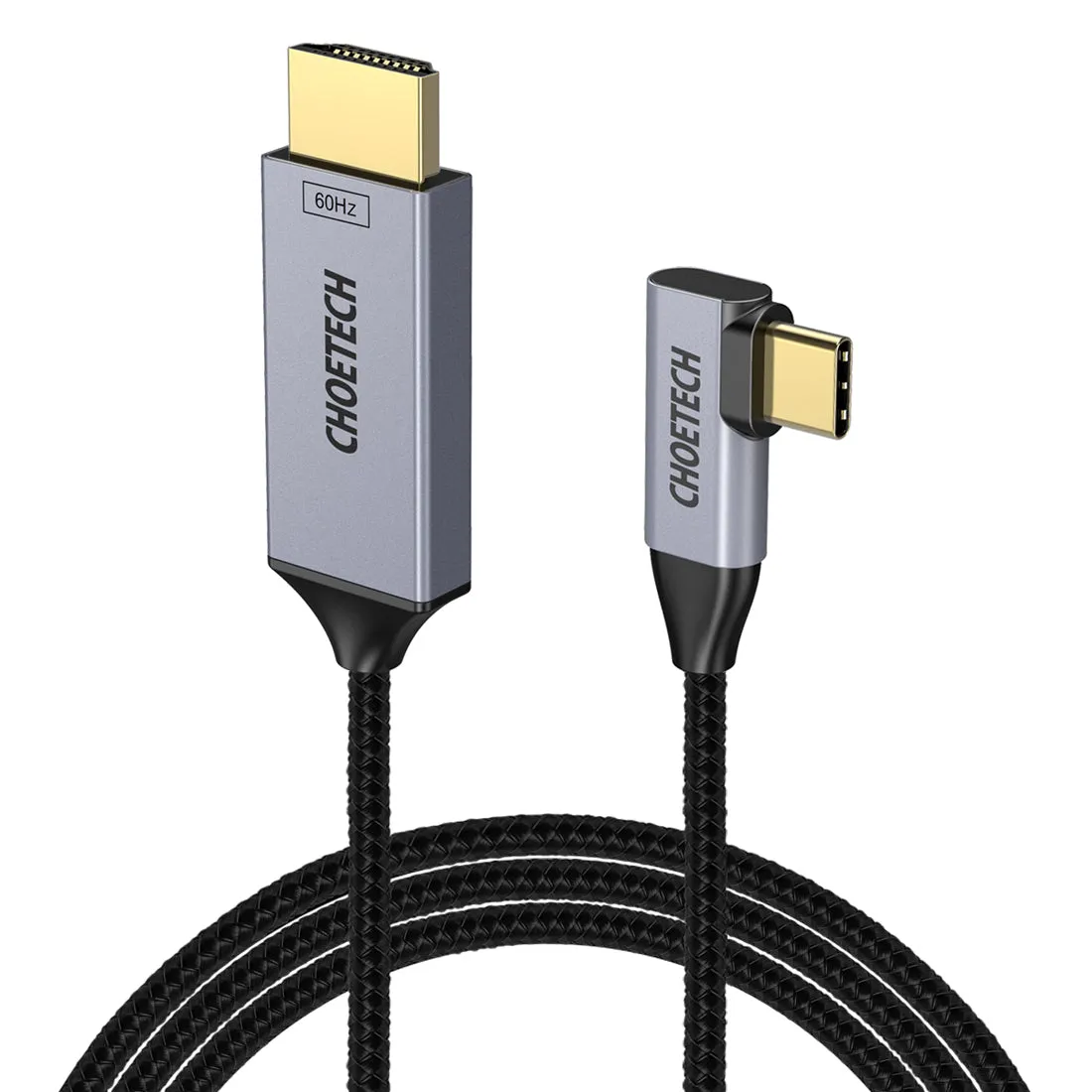 XCH-1201BK CHOETECH USB C to HDMI Cable(4K@60Hz), 6Ft USB Type C to HDMI Cable Braided Thunderbolt 3