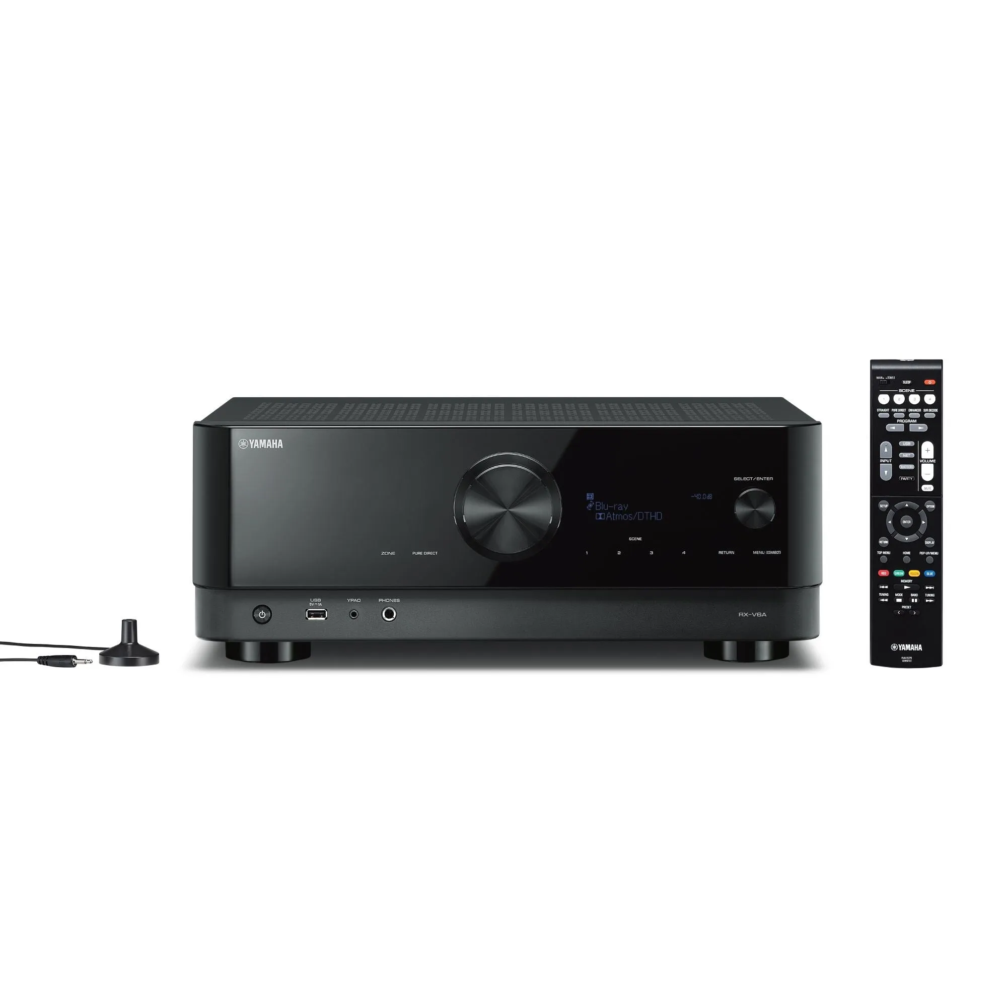 Yamaha RX-V6A 7.2-Channel AV Receiver with 8K HDMI and MusicCast (Certified Refurbished)