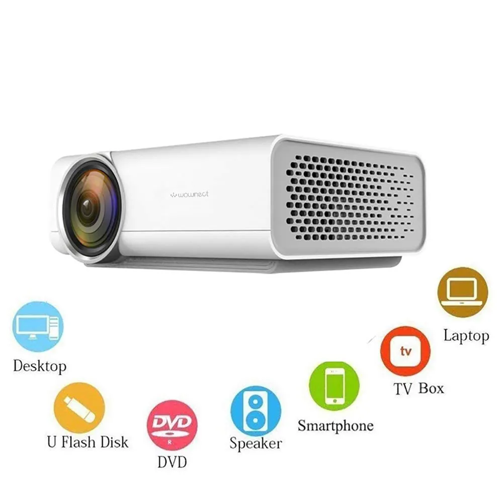 YG520 Mini LED Home Theater Projector with 1080P 1200 Lumens