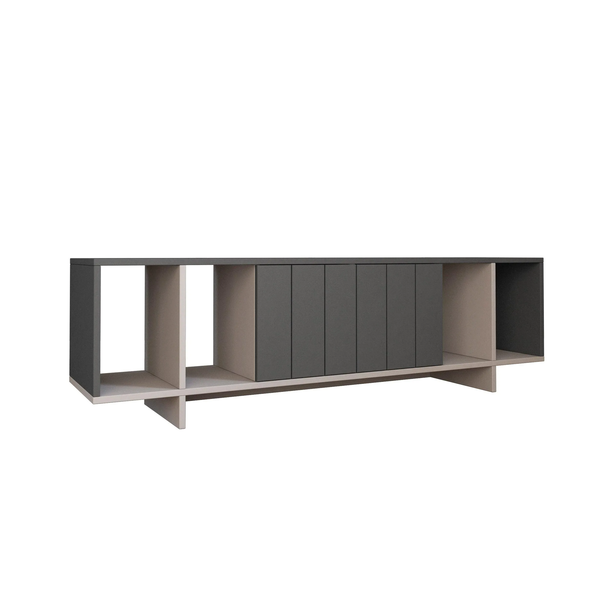 Zitano Modern TV Stand Multimedia Centre With Storage Cabinet 160cm