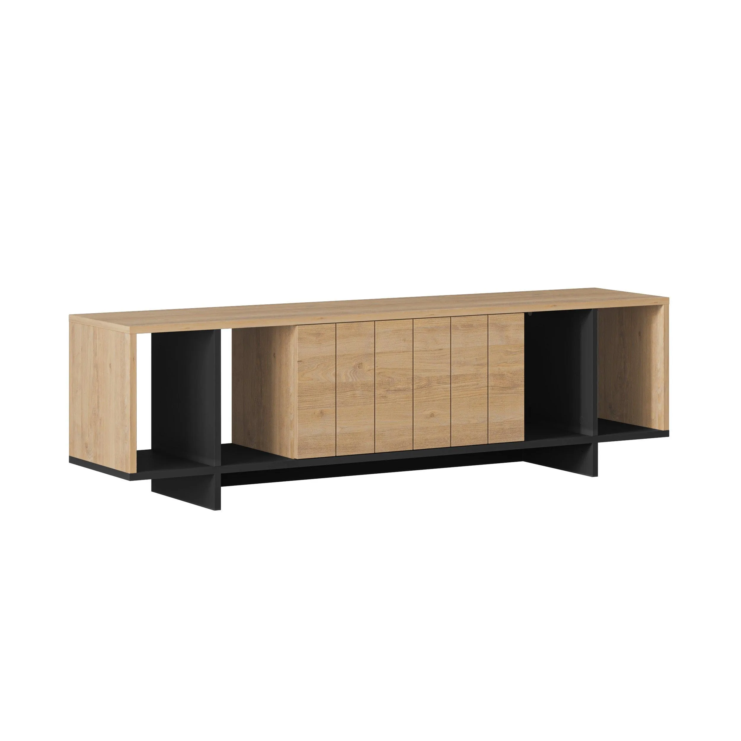 Zitano Modern TV Stand Multimedia Centre With Storage Cabinet 160cm
